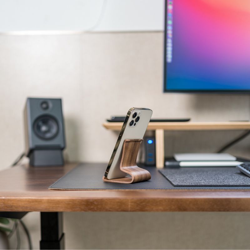 Scandi Style Wooden iPhone Stand for Desk - iWoodStore