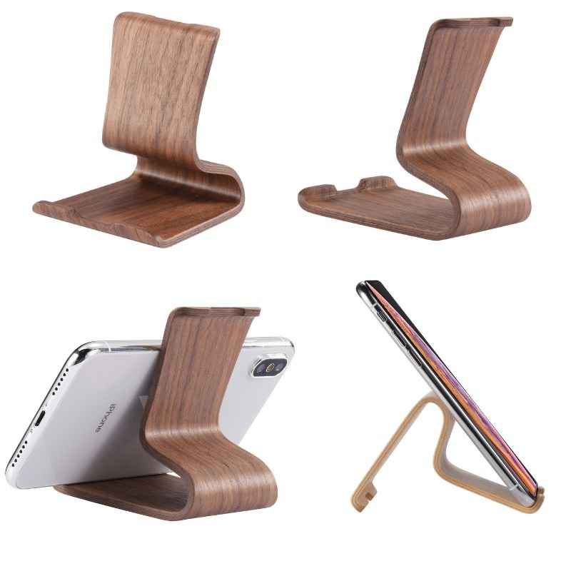 Scandi Style Wooden iPhone Stand for Desk - iWoodStore