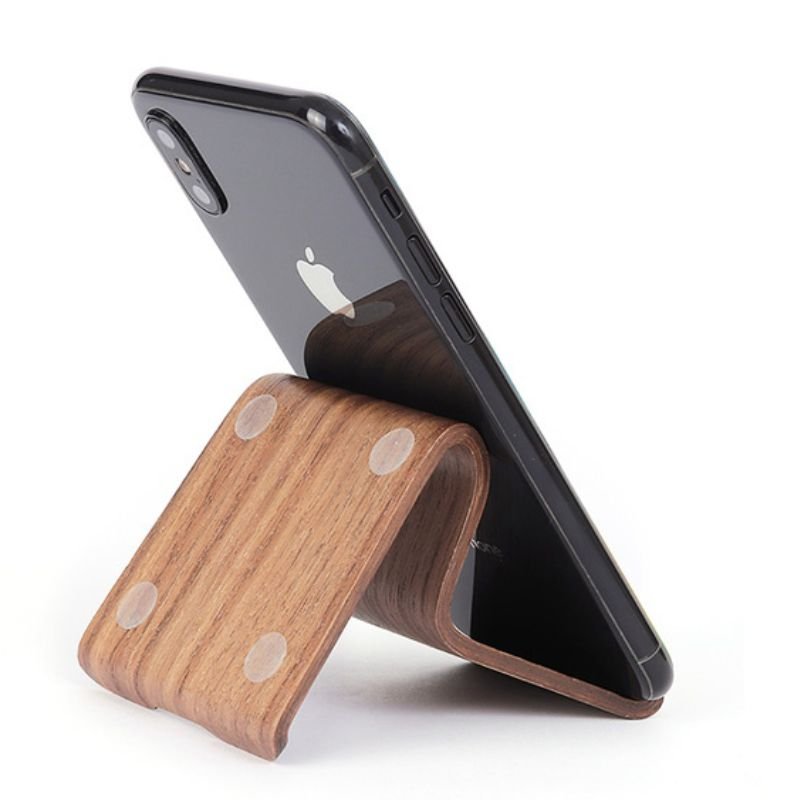 Scandi Style Wooden iPhone Stand for Desk - iWoodStore