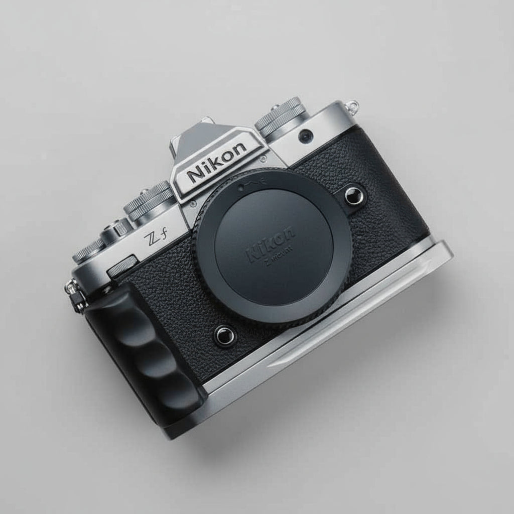 Silver Nikon ZF Handgrip Wood KC Design - iWoodStore