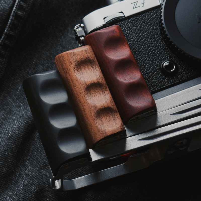 Silver Nikon ZF Handgrip Wood KC Design - iWoodStore