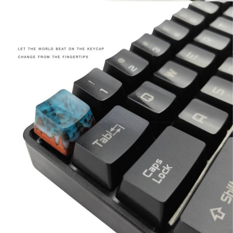 Snow-Capped Mountains Style Resin Keycap MX OEM R4 - iWoodStore
