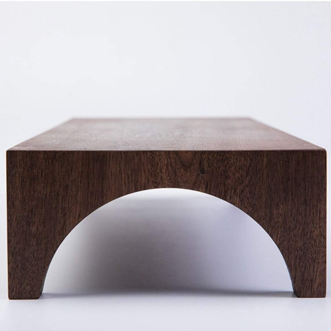 Solid Walnut Computer Monitor Riser: Ergonomic & Functionality