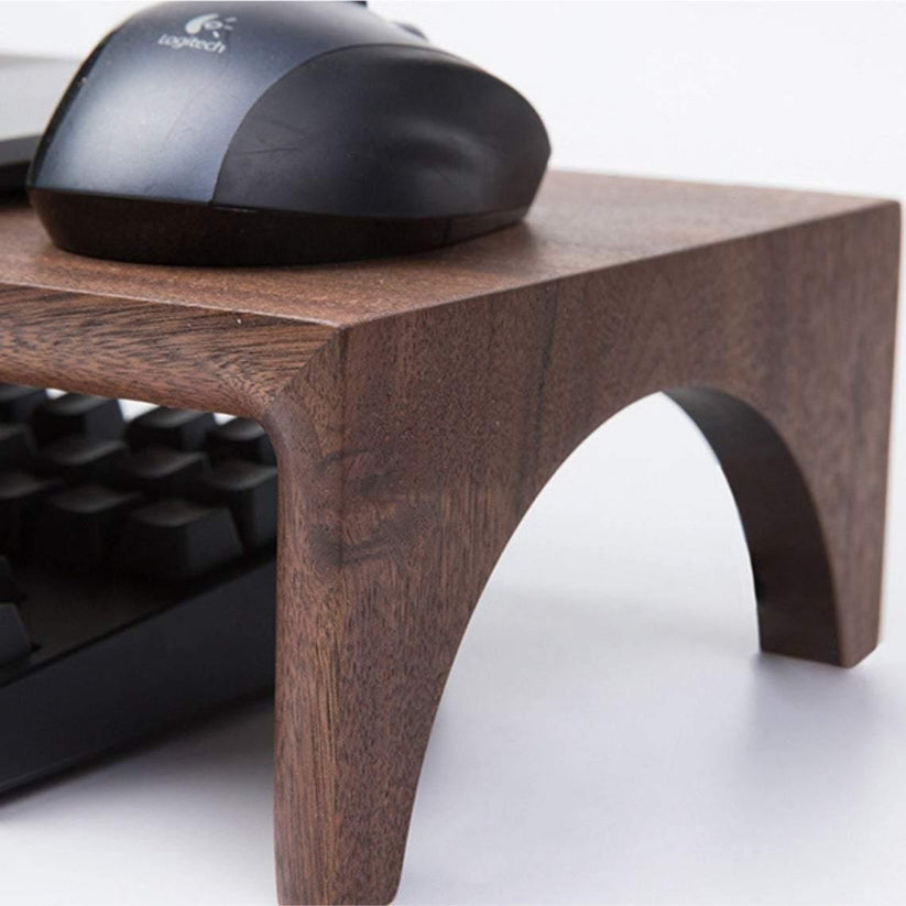 Solid Walnut Computer Monitor Riser: Ergonomic & Functionality