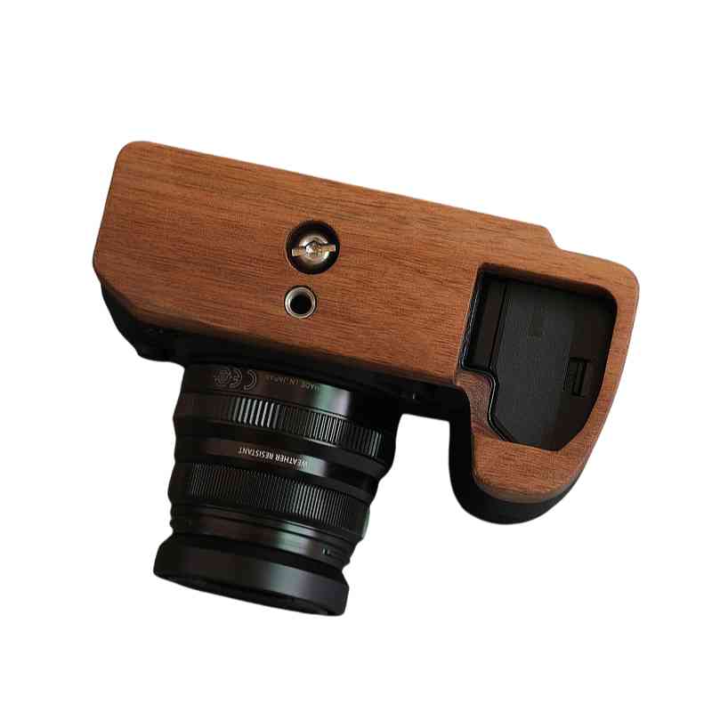 Solid Wood Fuji XH2 XH2S Grip Base Plate - iWoodStore