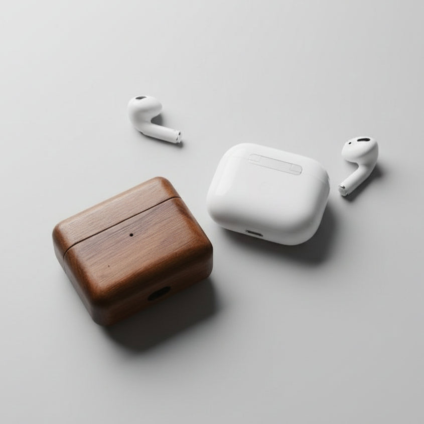 Handmade Wooden AirPods 3 Case Cover - Unique Natural Design