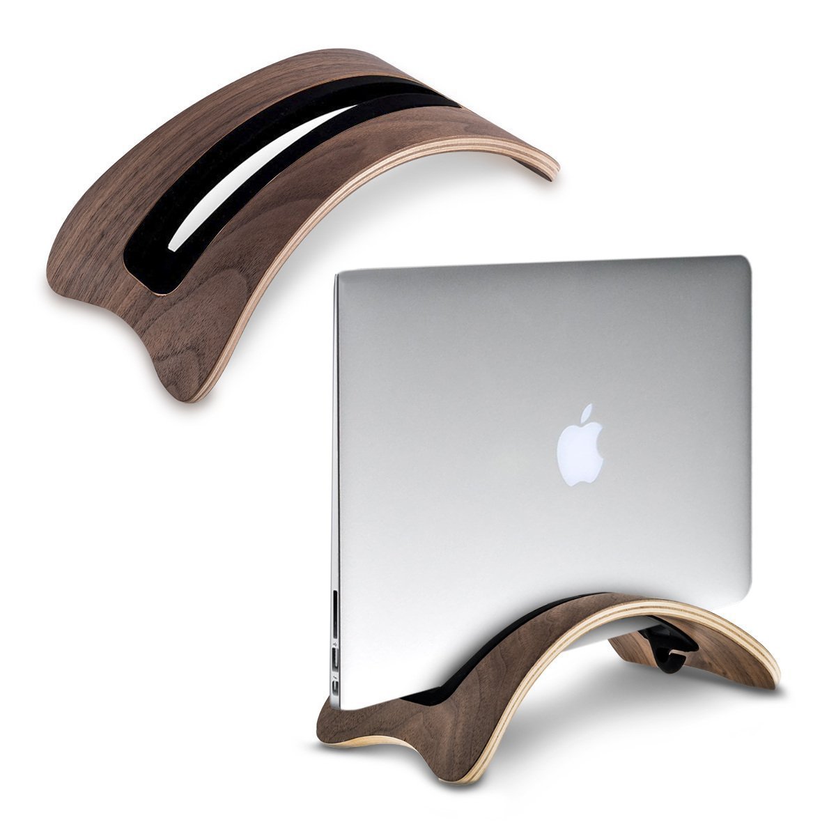 Vertical Macbook Stand Holder, Efficient Desk Space Solution