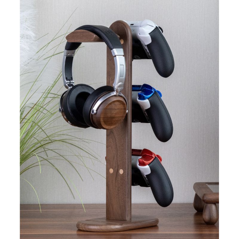 Universal 3 Tier Controller Stand Wood - iWoodStore
