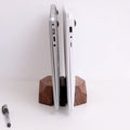 Vertical Dual Laptop Docking Station - iWoodStore