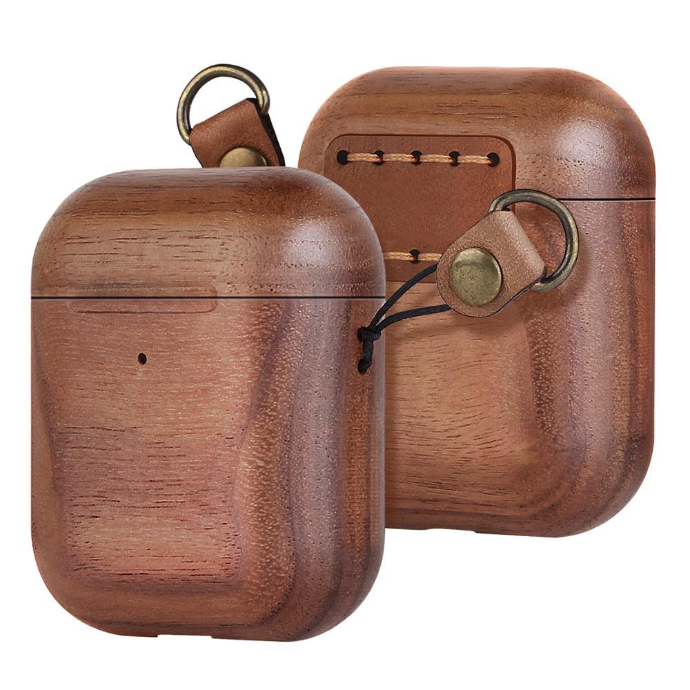 Walnut Wood AirPod 1/2 Case - iWoodStore