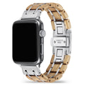 White Oak Silver Apple Watch Band - iWoodStore