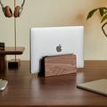 Wood Laptop Vertical Stand for Desk - iWoodStore