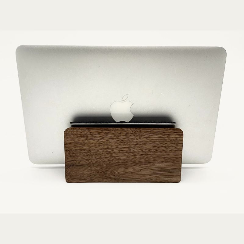 Wood Laptop Vertical Stand for Desk - iWoodStore