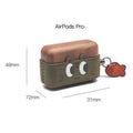 Wooden AirPods Case Cover Cute Cat Eyes - iWoodStore