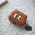 Wooden AirPods Case Cover Cute Cat Eyes - iWoodStore