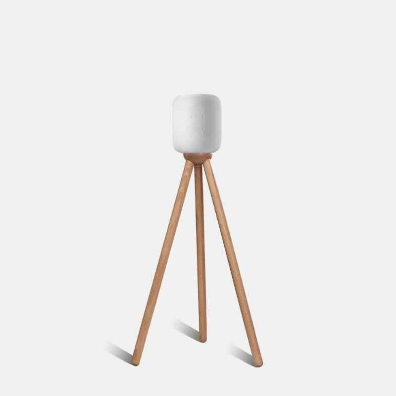 Wooden Apple HomePod Stand - iWoodStore
