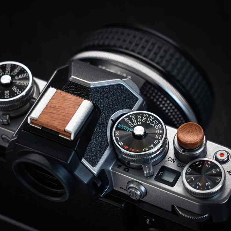 Wooden Cover Set Hot Shoe Shutter Button OM3 OM5 EP7 ZFC