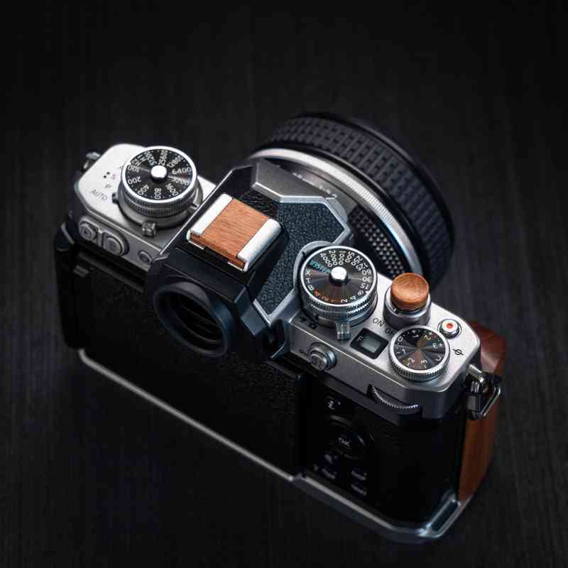 Wooden Cover Set Hot Shoe Shutter Button OM3 OM5 EP7 ZFC
