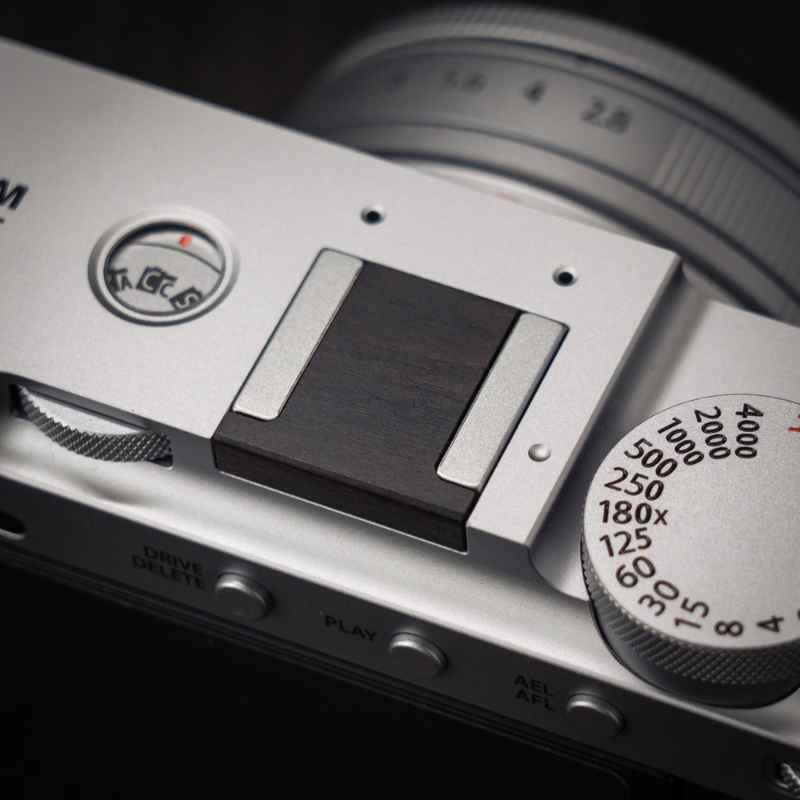 Wooden Fuji XE5 Hot Shoe Shutter Button Cover Set - iWoodStore