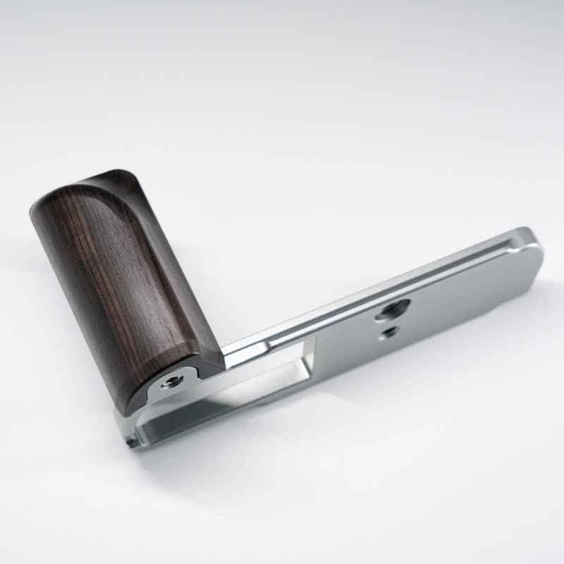 Wooden L-Shaped Grip for Lumix S9 | Walnut & Ebony