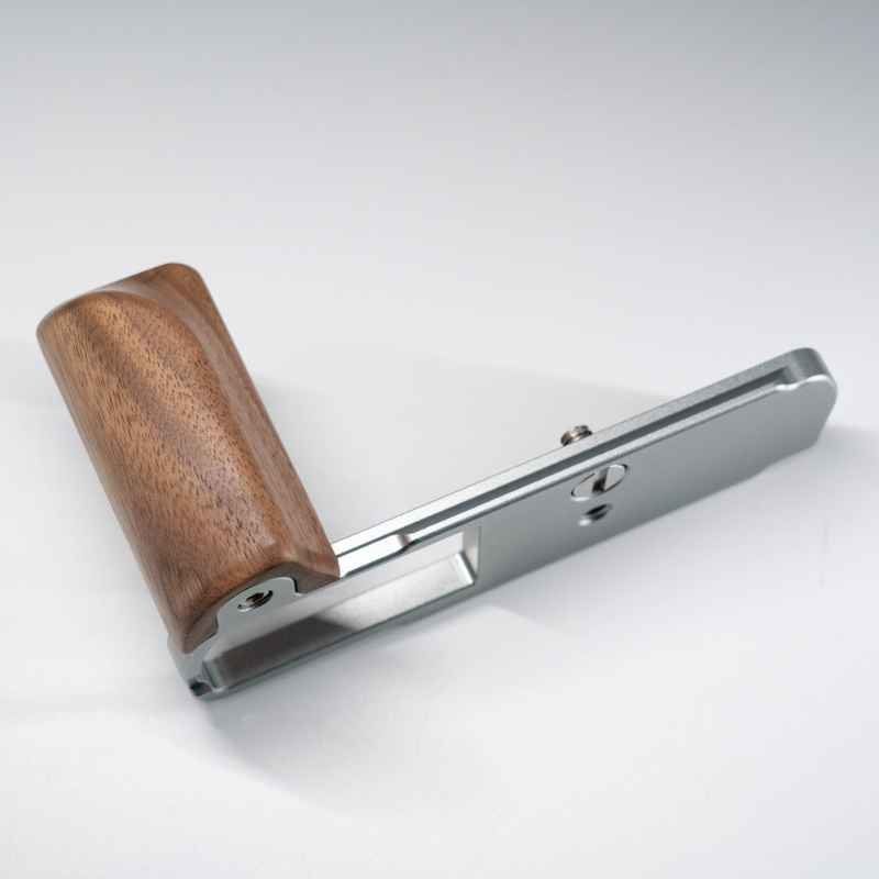 Wooden L-Shaped Grip for Lumix S9 | Walnut & Ebony