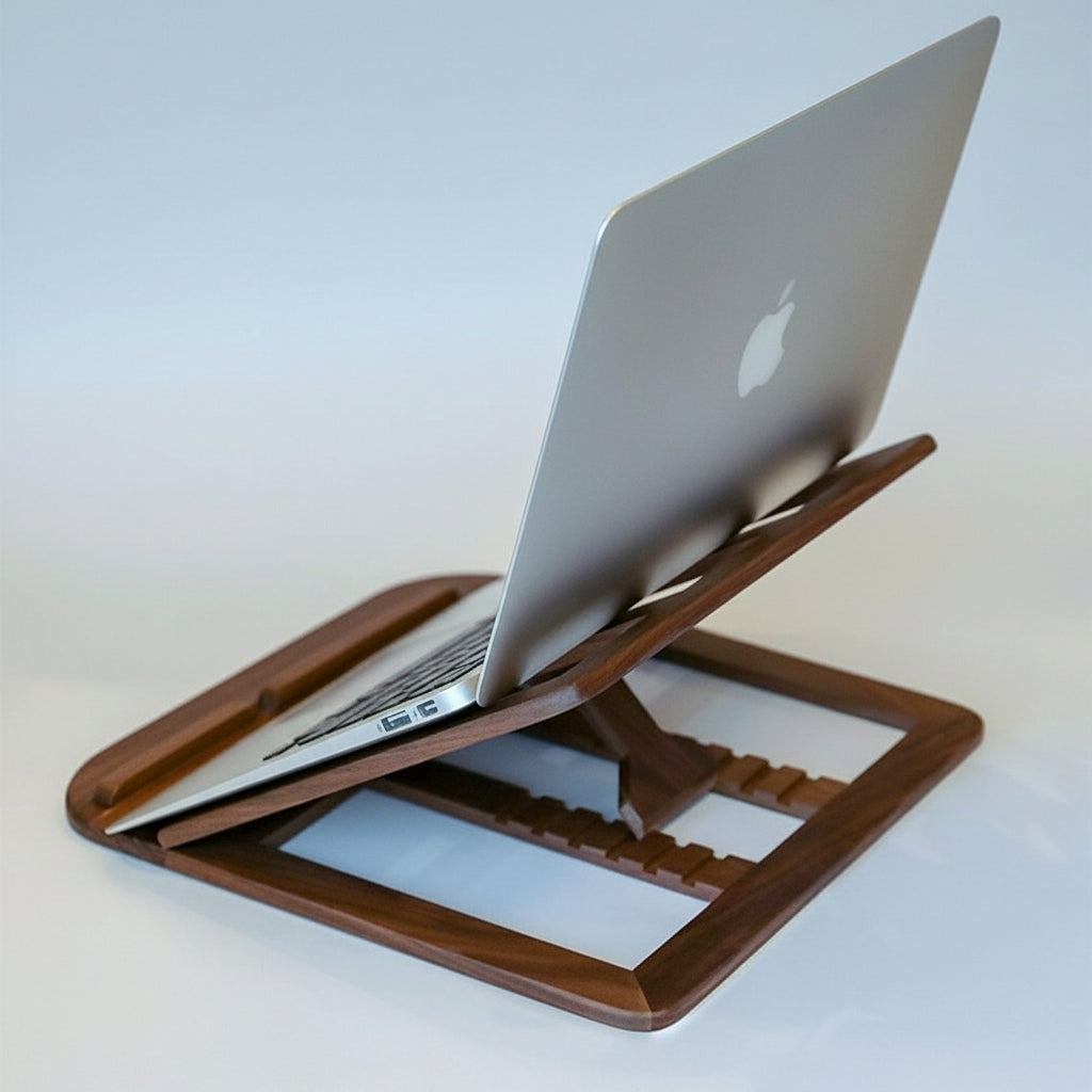Wooden Laptop Stand Holder - iWoodStore