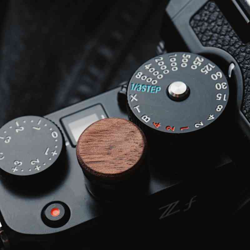 Wooden Nikon Leica Shutter Release Button Large 15mm - iWoodStore