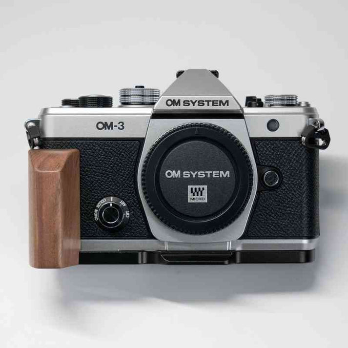Wooden Olympus OM3 Grip YW Design