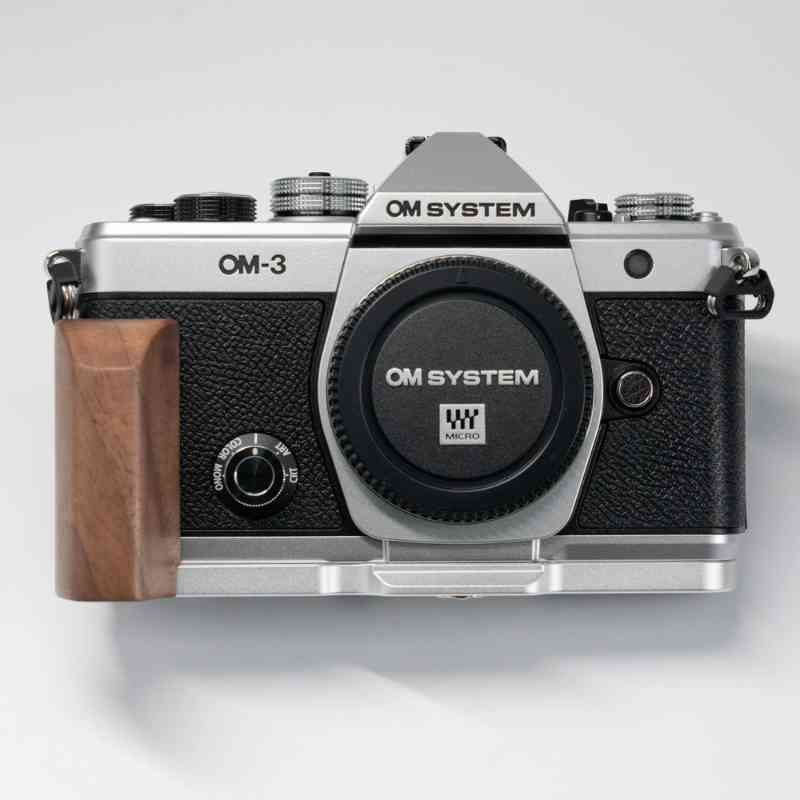 Wooden Olympus OM3 Grip YW Design - iWoodStore