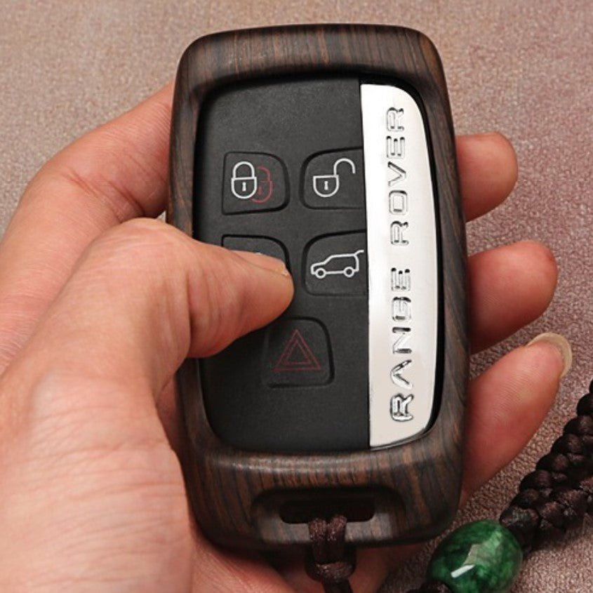 Wooden Shell Key Case Cover for Land Rover Range Rover Jaguar - iWoodStore