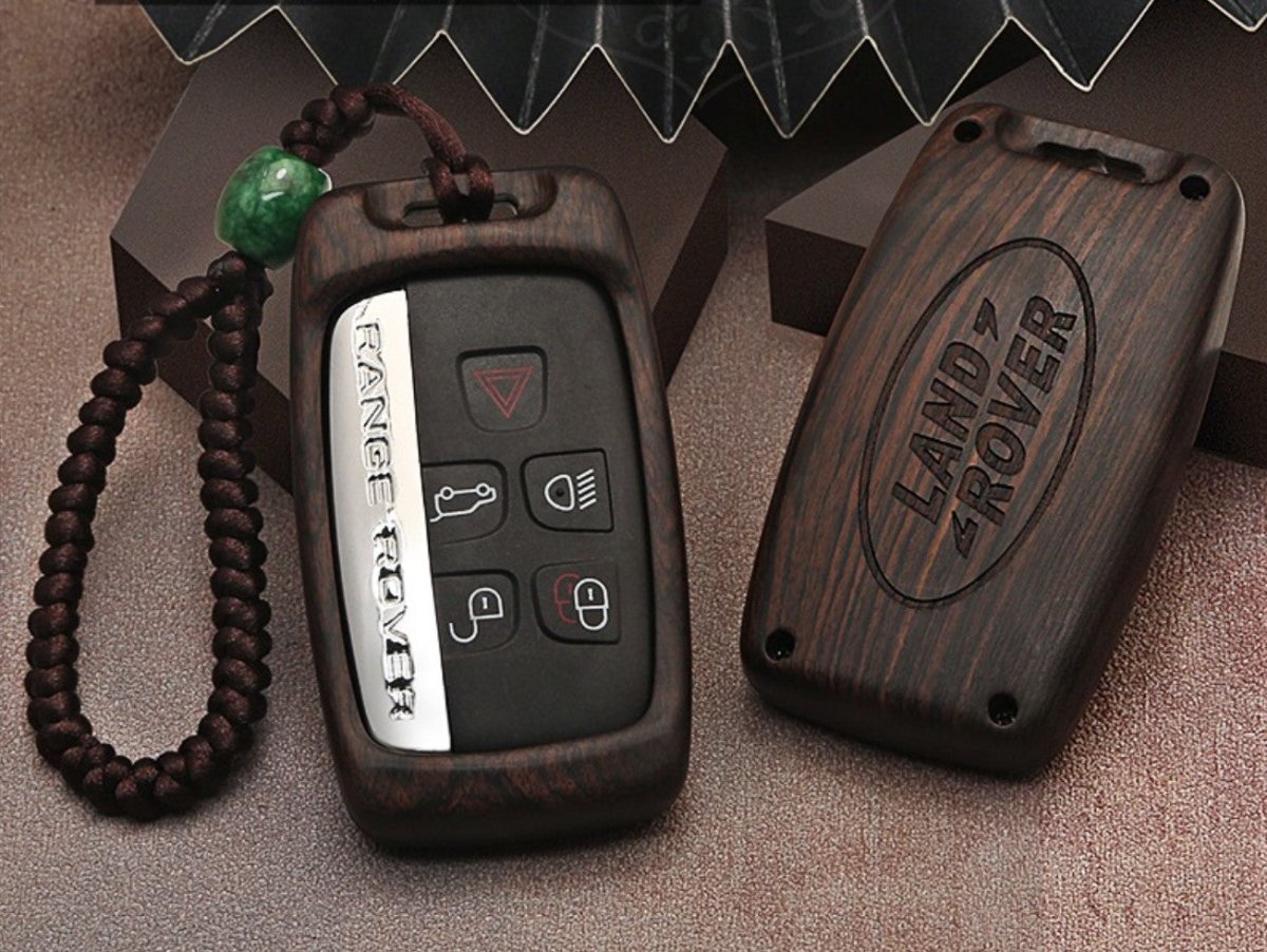 Wooden Shell Key Case Cover for Land Rover Range Rover Jaguar - iWoodStore