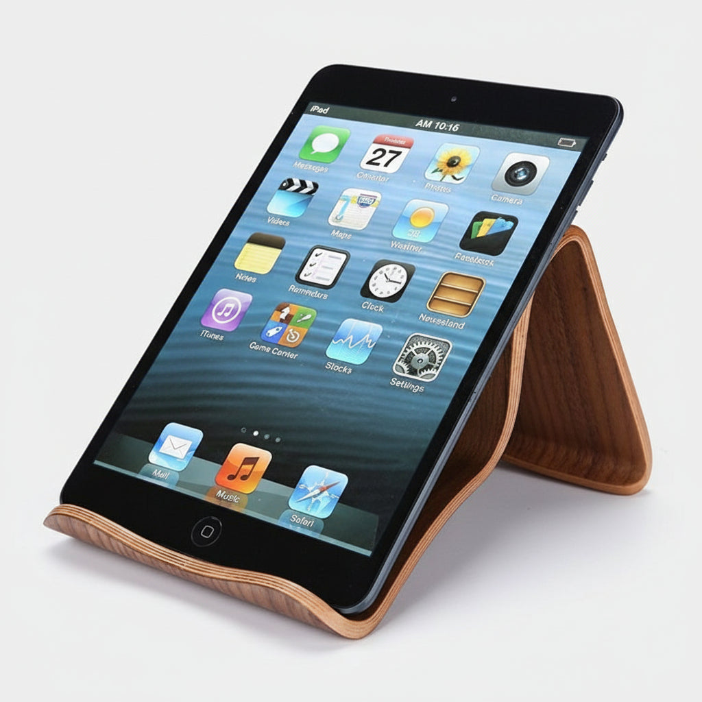 Handcrafted Wooden Tablet Stand Holder for iPad and Tablets
