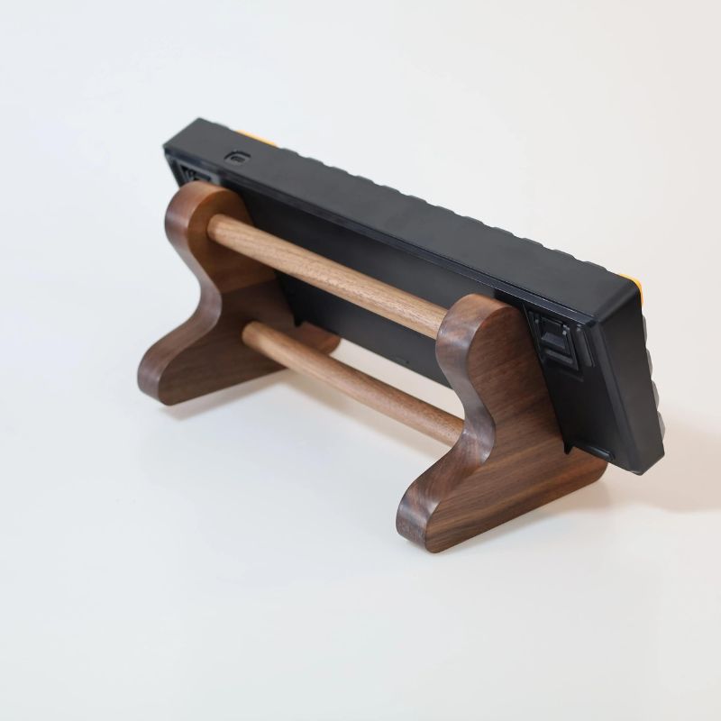 wspider mechanical keyboard stand wood light birch dark walnut keyboard holder vertical stand iwoodstore