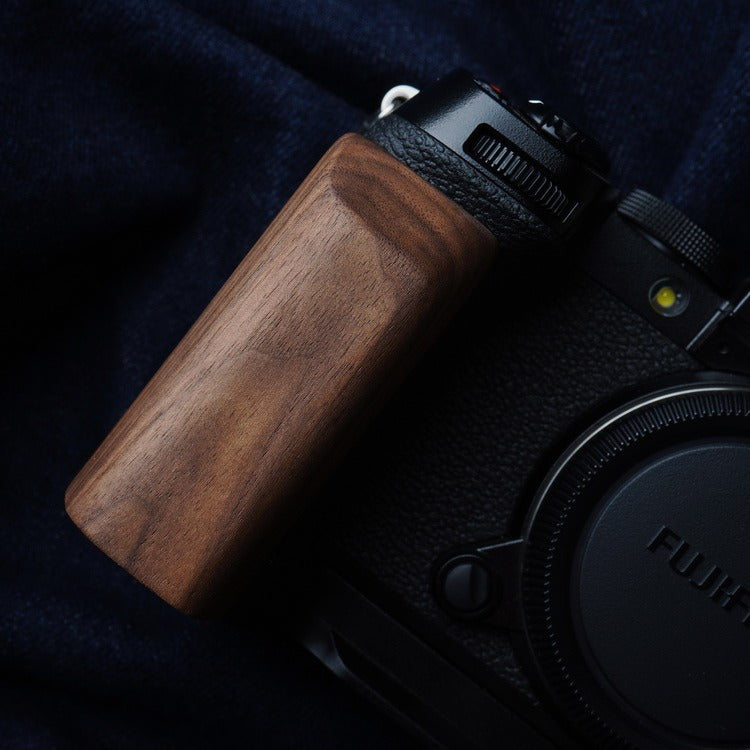 Fuji XS10 Camera Handle X-S10 Hand Grip real wood walnut ebony rosewood