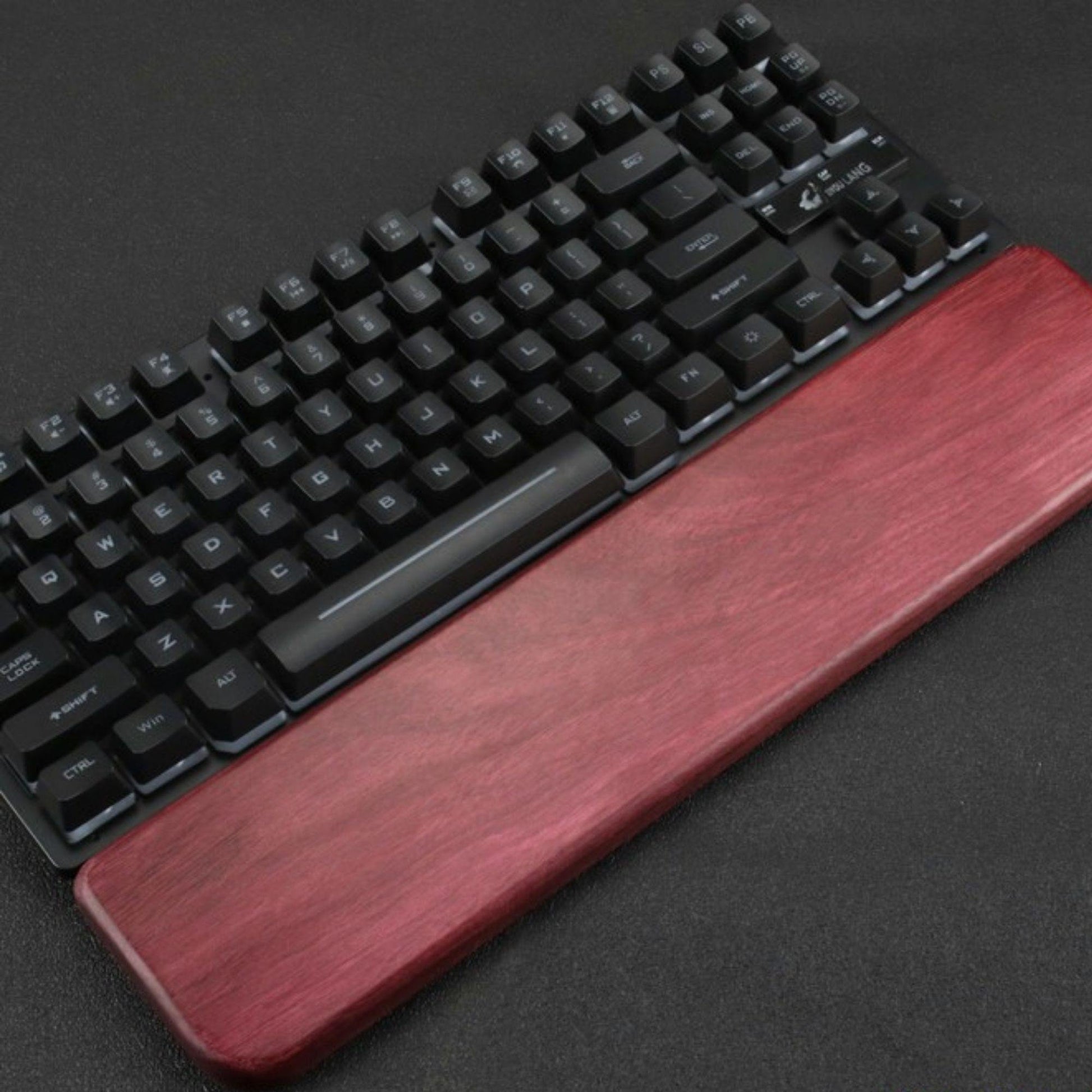 Keyboard Wrist Rest Purple Wood