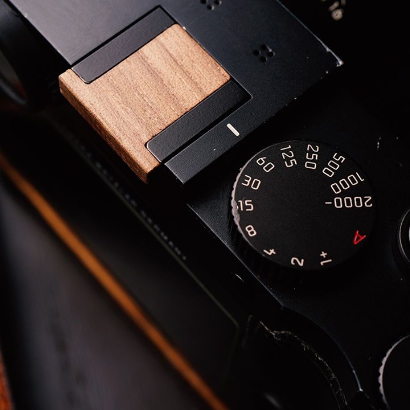 Leica Q2 Q1 hot shoe and shutter button cover set real wood handmade wooden hot shoe shutter button for Leica Q2 Q1 Q series iwoodstar iwoodstore