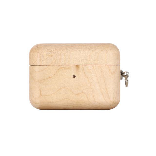 Maple AirPods Pro Case with Keychain 🌳 Natural Wood. ♻️ Eco-friendly. ✈️ Free Worldwide Shipping. 🎁 Perfect Gift.
