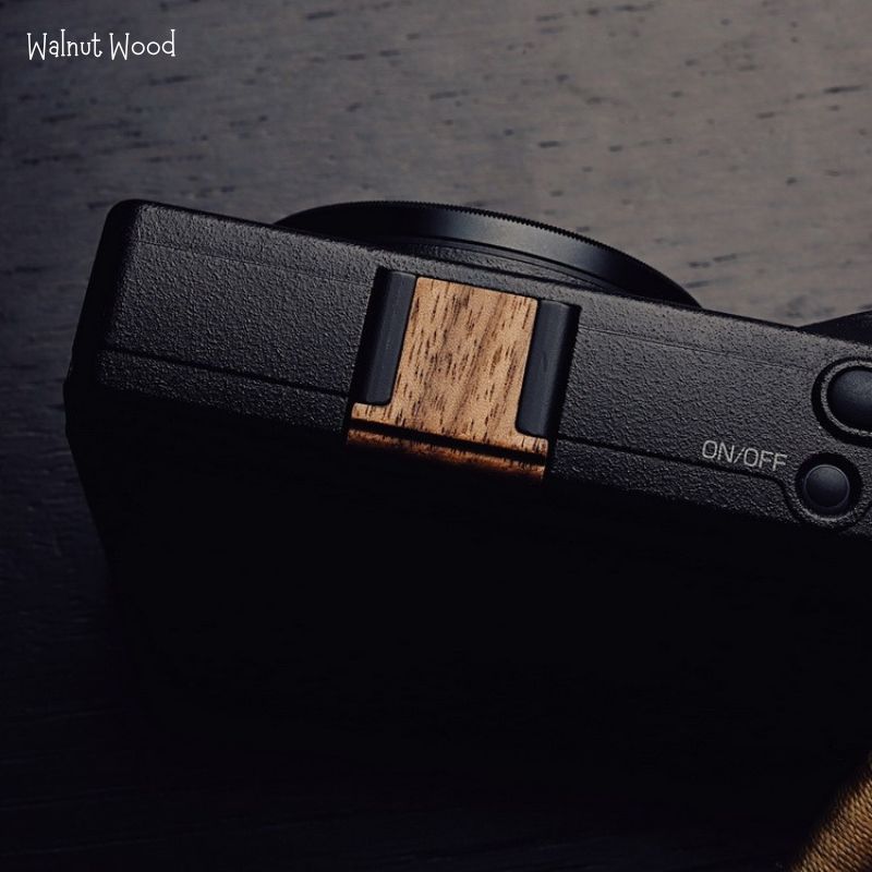 Ricoh GR3 GR3X Wooden Hot Shoe Cover Rosewood Walnut Wood Zebrano