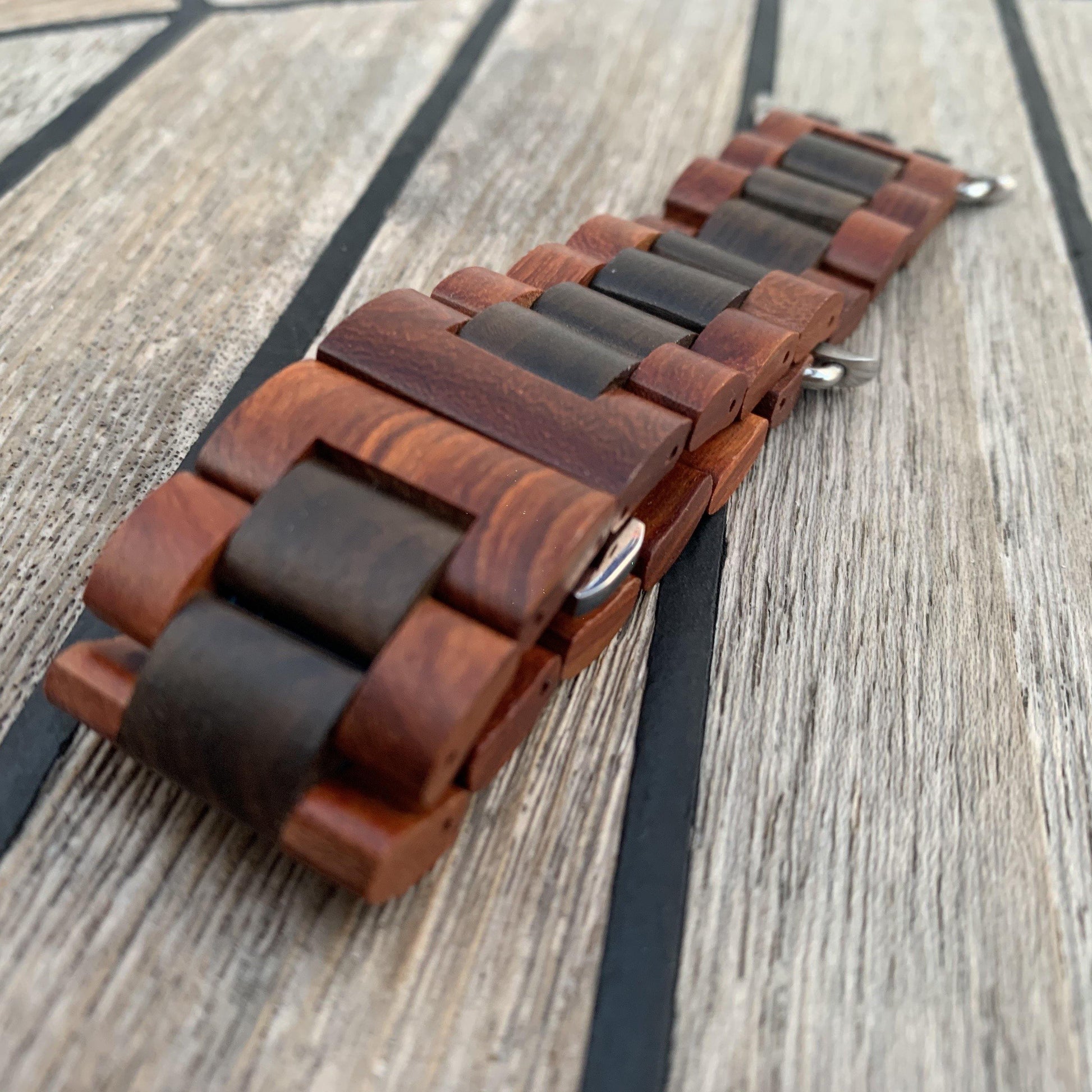 Rose Ebony Wooden Band for Apple Watch 🌳 Natural Wood. ♻️ Eco-friendly. ✈️ Free Worldwide Shipping. 🎁 Perfect Gift.