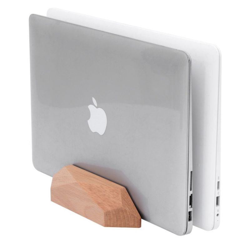 Vertical_dual_laptop_dock_wood_station_for_macbook_light_beech_dark_walnut_colors_iwoodstore_iwoodstar