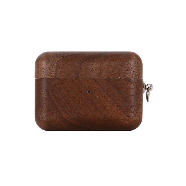 Walnut AirPods Pro Case with Keychain 🌳 Natural Wood. ♻️ Eco-friendly. ✈️ Free Worldwide Shipping. 🎁 Perfect Gift.