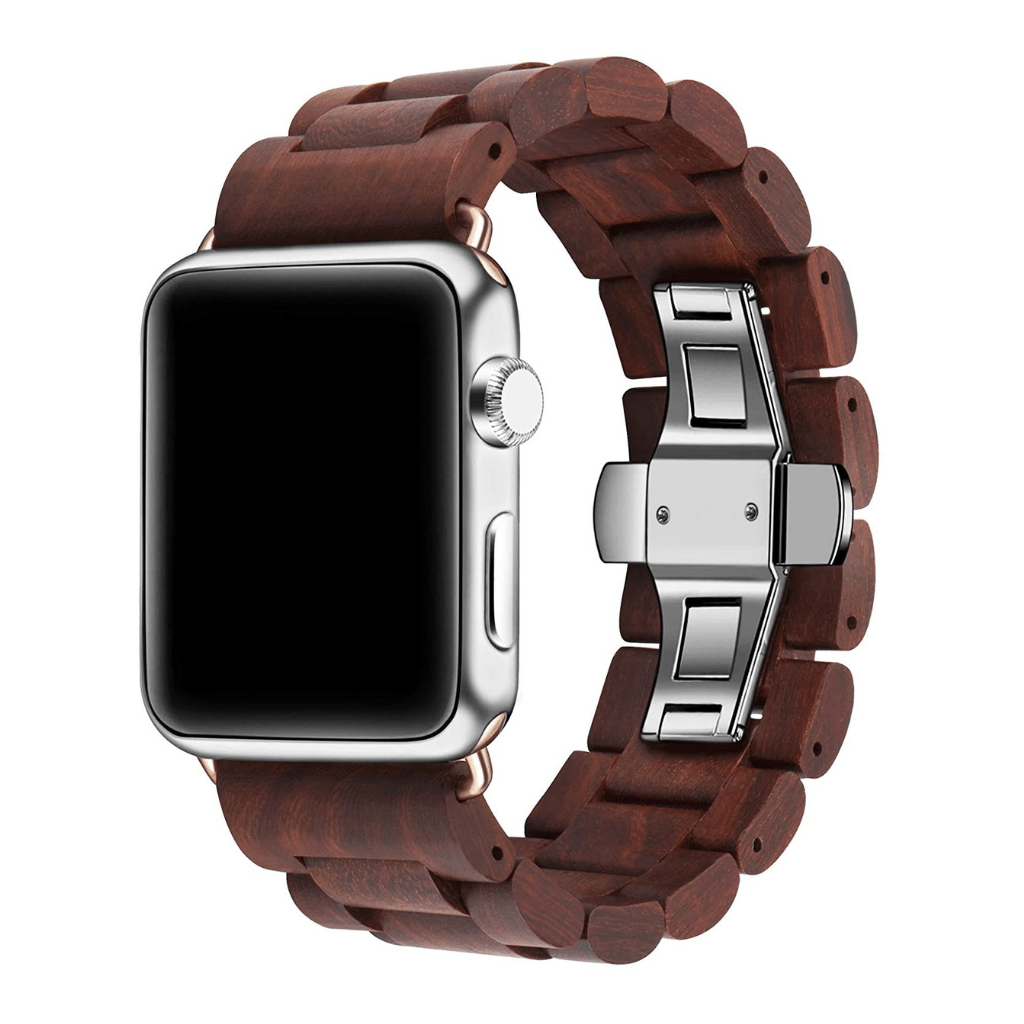 Rose Wooden Band for Apple Watch 🌳 Natural Wood. ♻️ Eco-friendly. ✈️ Free Worldwide Shipping. 🎁 Perfect Gift.