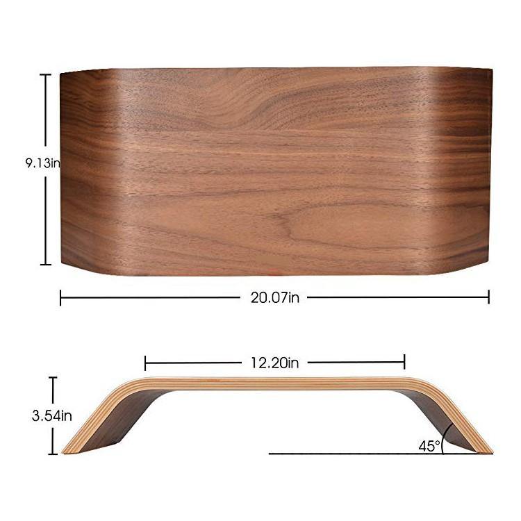 Elevated Birch Wood Monitor Stand 🌳 Natural Wood. ♻️ Eco-friendly. ✈️ Free Worldwide Shipping. 🎁 Perfect Gift.
