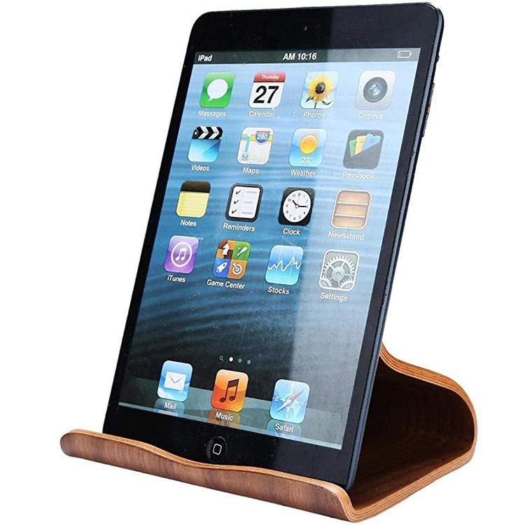 Tablet Holder Stand for Desk 🌳 Natural Wood. ♻️ Eco-friendly. ✈️ Free Worldwide Shipping. 🎁 Perfect Gift.