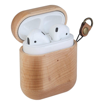 Maple Wooden AirPod Case 🌳 Natural Wood. ♻️ Eco-friendly. ✈️ Free Worldwide Shipping. 🎁 Perfect Gift.