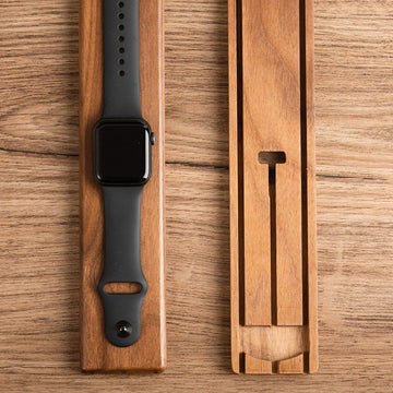 Wooden Apple Watch Stand