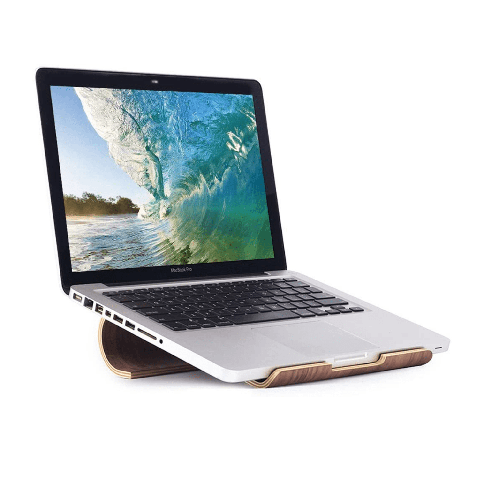 Wooden stand holder for Laptop 🌳 Natural Wood. ♻️ Eco-friendly. ✈️ Free Worldwide Shipping. 🎁 Perfect Gift.